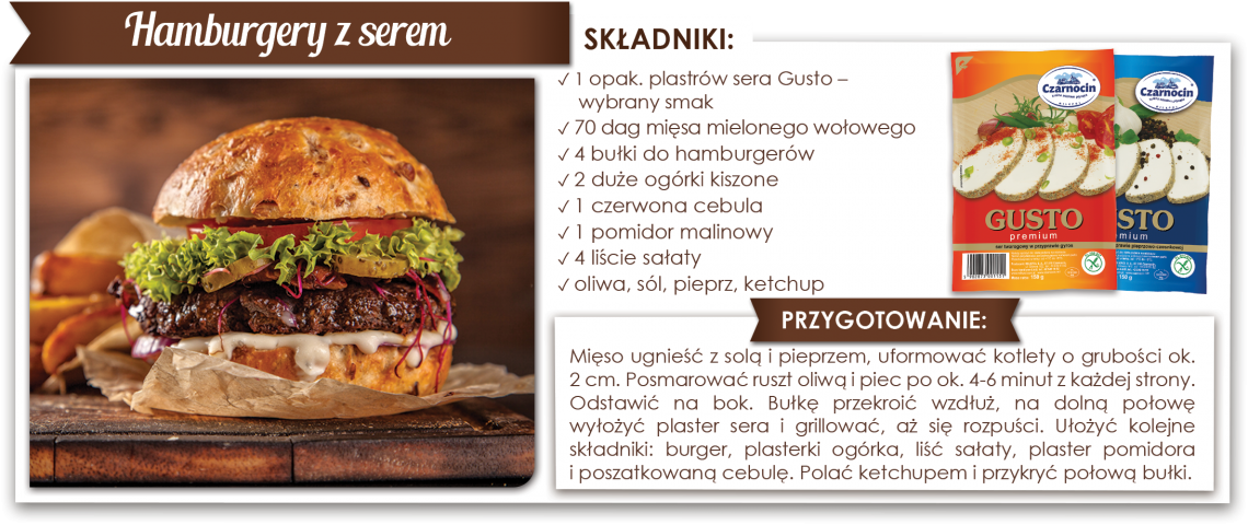 Hamburgery z serem
