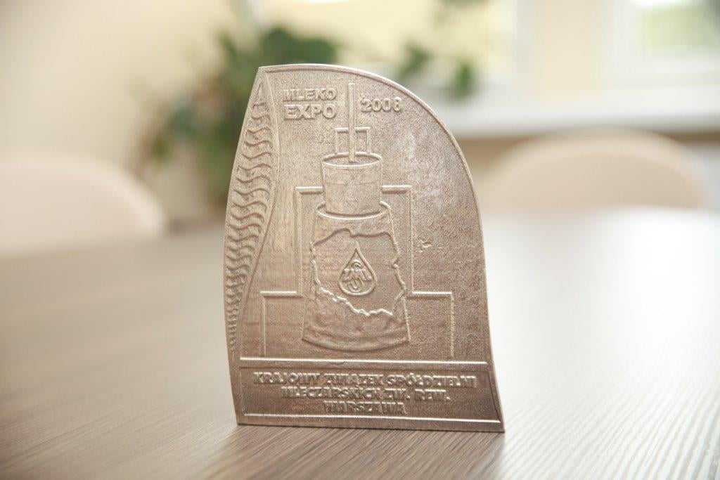 Statuetka za wysoką jakość MLEKO EXPO 2008