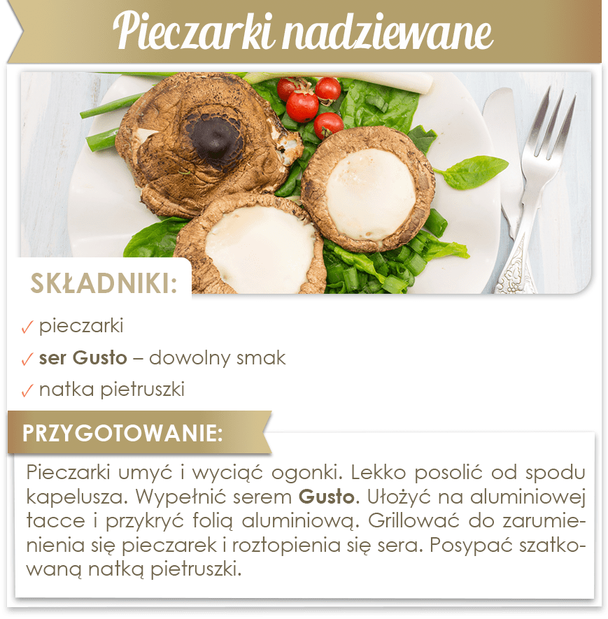 Pieczarki nadziewane