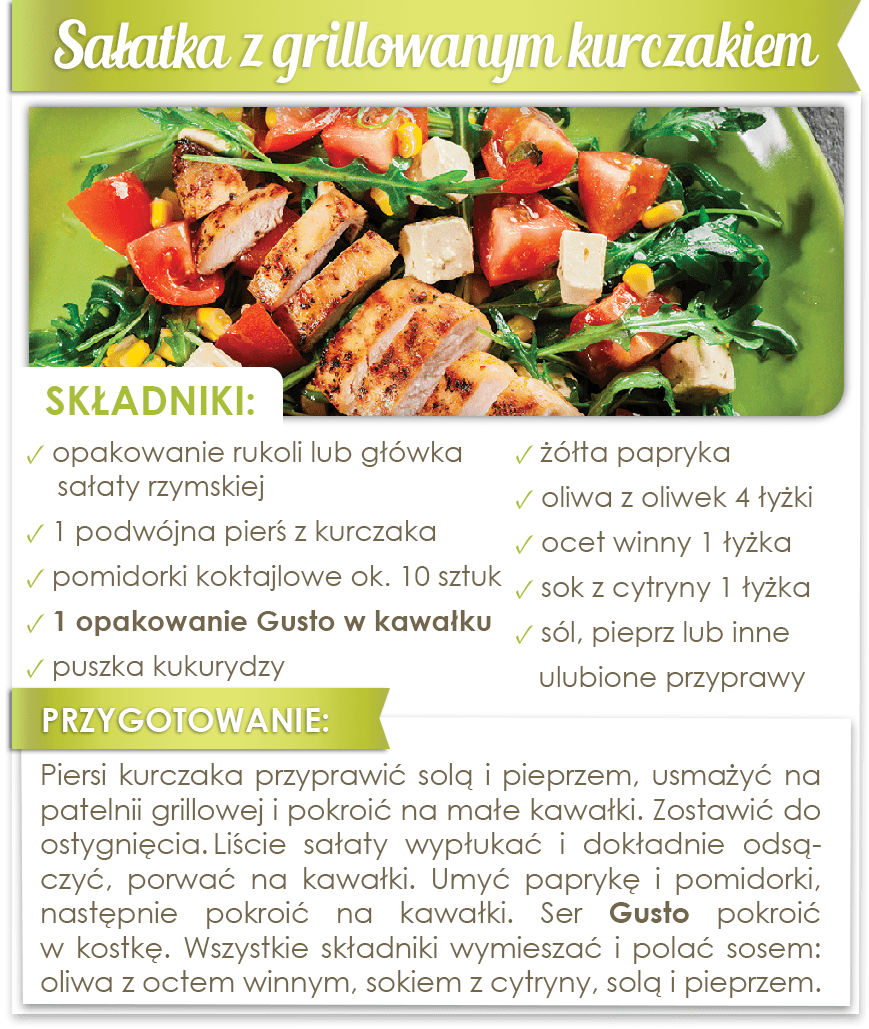 Sałatka z grillowanym kurczakiem